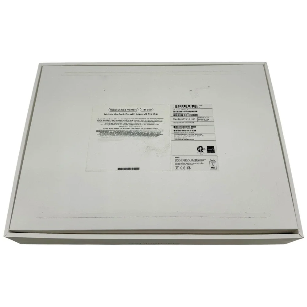 Apple‎ MacBook Pro 14 inch Empty Box M2 Pro 16GB 1TB A2779 MPHF3LL/A Space Gray